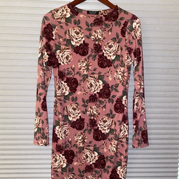 Floral Bodycon Dress - Picture 2 of 3